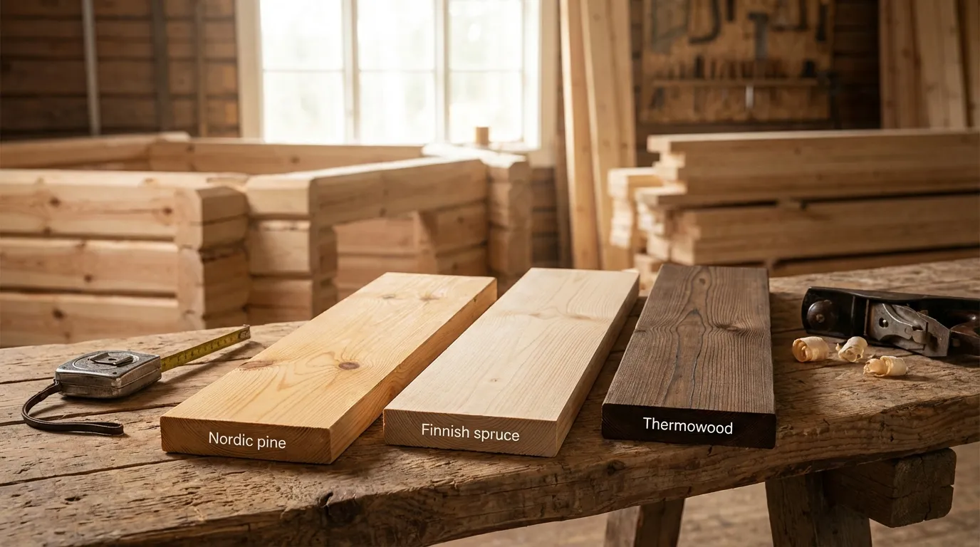 Matériaux Kota Finlandais : Comparatif Bois